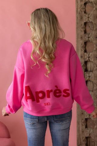 Apres Ski collegepaita, bubble pink