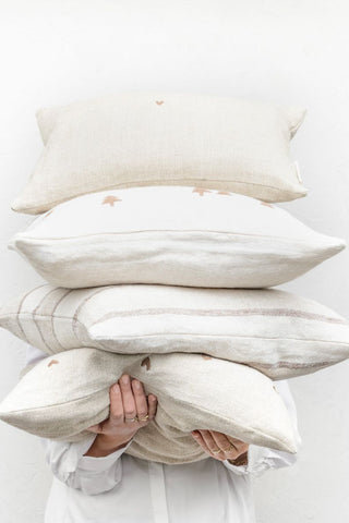 Little Heart linen cushion