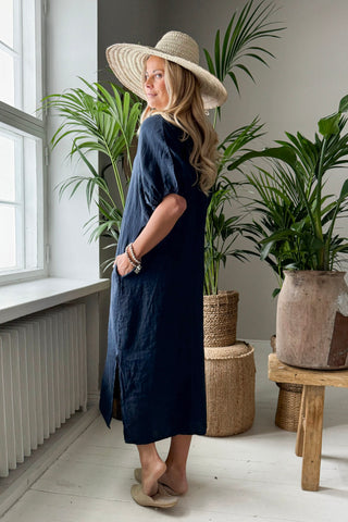 Ayumi pellavamekko, navy