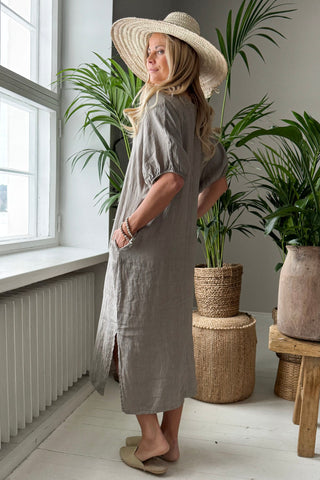 Ayumi pellavamekko, taupe