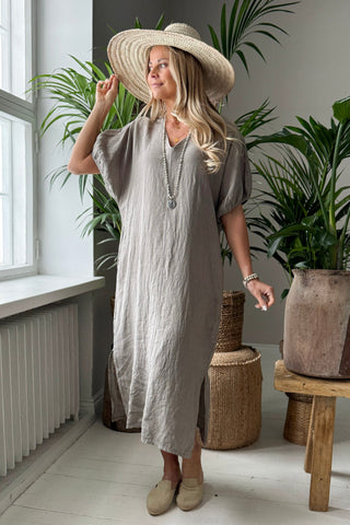 Ayumi pellavamekko, taupe