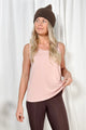 Bamboo daily top, light pink