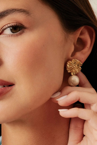 Bellissa earrings, gold
