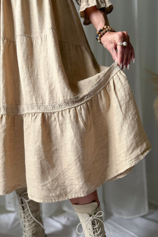 Beth ellen linen dress, safari