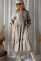 Beth ellen linen dress, taupe