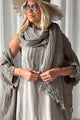 Boho mesh scarf, taupe