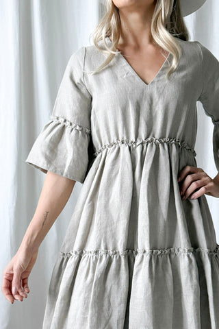 Bonita pellavamekko, natural