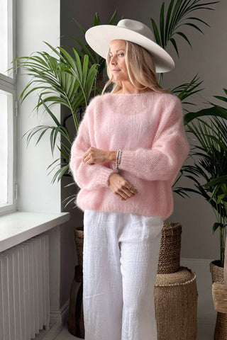 Bubble dream mohairneule, rose