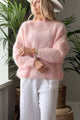 Bubble dream mohair jumper, rose