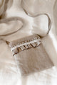 Bypias mobile bag, natural + white lace