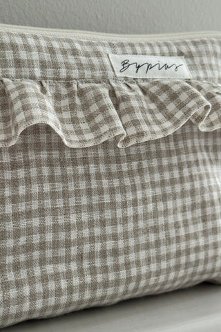 Bypias toilettilaukku,beige check