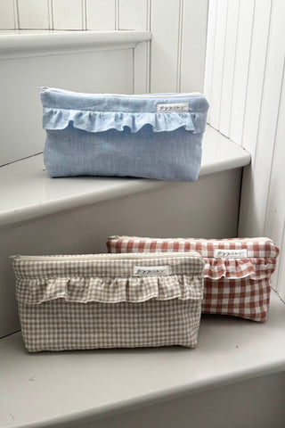 Bypias toilettilaukku,beige check