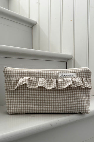Bypias toilettilaukku,beige check