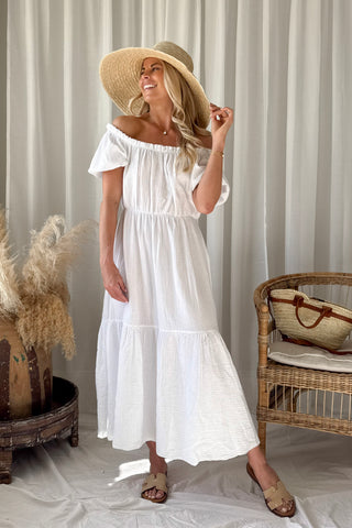 Capri Dream puuvillamekko, valkoinen