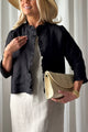 Cardelia linen bolero, natural