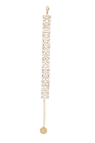 Carolina Swarovski lux bracelet, gold