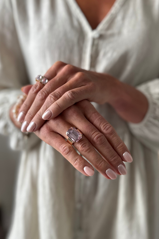 Celeste sormus, vaaleanpunainen