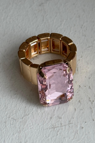 Celeste sormus, vaaleanpunainen