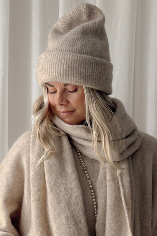 Chamonix alpakka beanie, beige