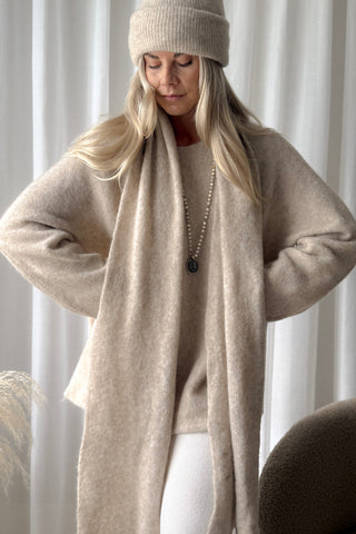 Chamonix alpakkahuivi, beige