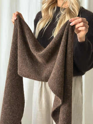 Chamonix alpaca scarf, espresso
