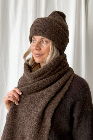 Chamonix alpaca scarf, espresso