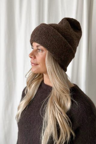 Chamonix alpakka beanie, espresso