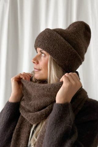 Chamonix alpakka beanie, espresso