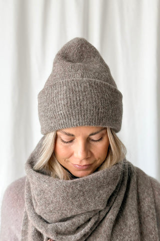 Chamonix alpakka beanie, taupe