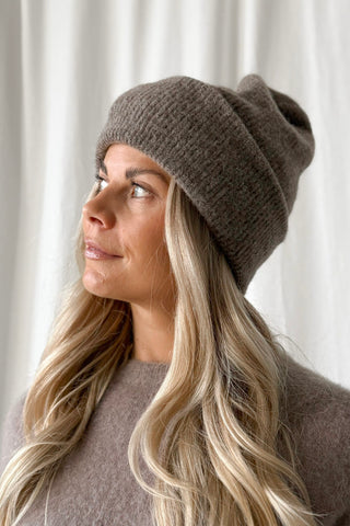 Chamonix alpakka beanie, taupe