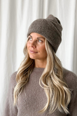 Chamonix alpakka beanie, taupe