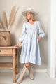 Charly linen dress, light blue
