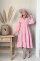 Charly linen dress, baby pink