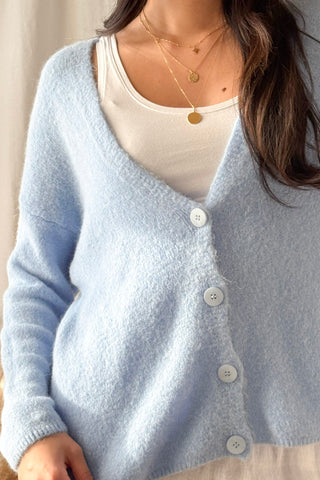 Cheerful neuletakki, sky blue