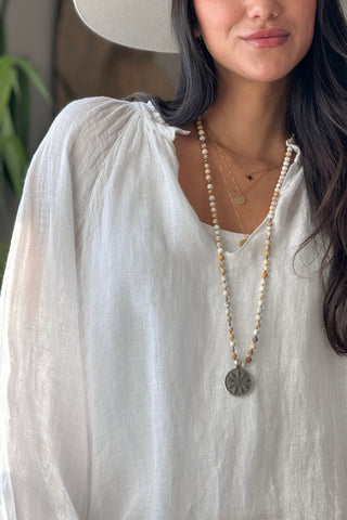 Chessie pellavapaita, valkoinen