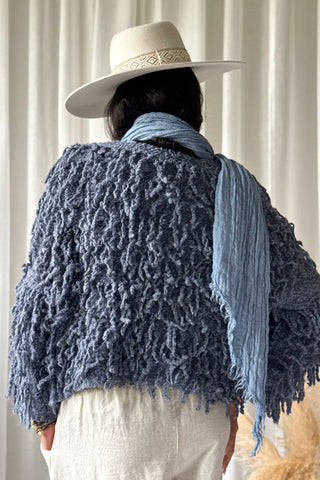 Coachella neuletakki, denim blue