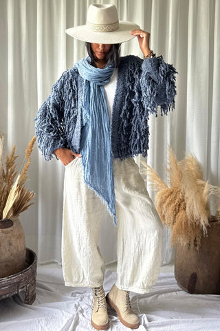 Coachella neuletakki, denim blue