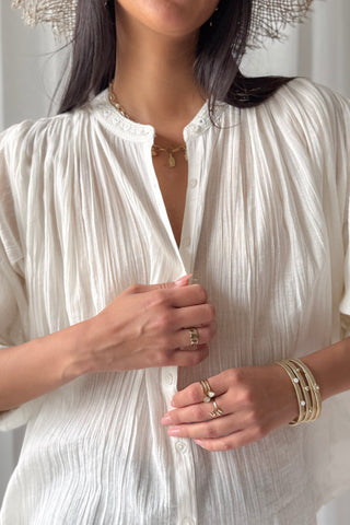 Cody cotton blouse, ivory