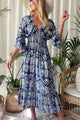 Coraline viscose dress, blue