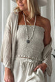 Cora linen top, sand