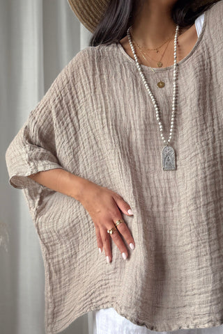 Corazon mesh pellavapaita, cashmere