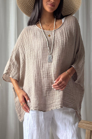 Corazon mesh pellavapaita, cashmere