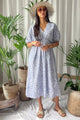 Cove Muse puuvillamekko, light blue leo
