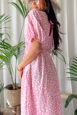 Cove Muse puuvillamekko, light pink leo