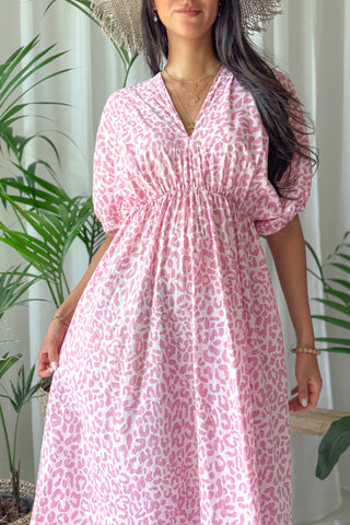 Cove Muse puuvillamekko, light pink leo