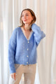Coziness mohair cardigan, heavenly blue