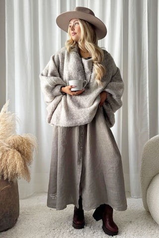 Cozy Oversize neule, beige
