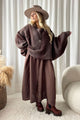 Cozy Oversize neule, coffee