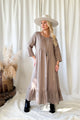 Grace pellavamekko, taupe