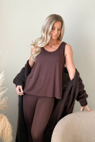 Bamboo daily top, coffee